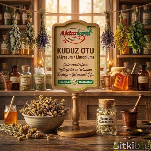 Sakinleştirici ve idrar söktürücü etkileriyle bilinen doğal kuduz otu görseli.