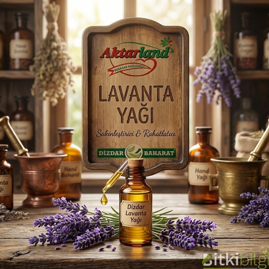 Mor lavanta çiçekleri ve ahşap zemin üzerinde duran lavanta yağı şişesi.