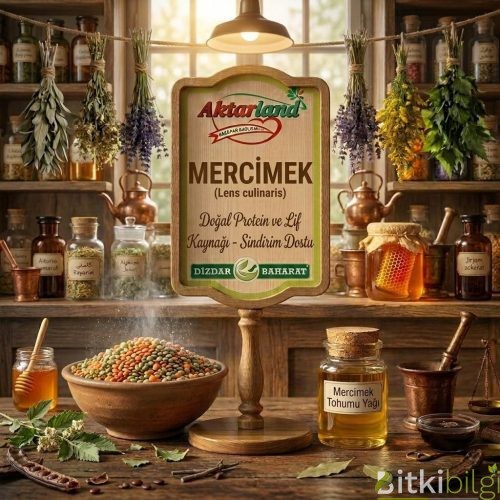 Ahşap masa üzerinde rustik kaseler içinde kırmızı, yeşil ve sarı mercimek taneleri