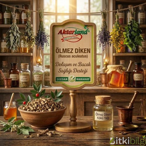Ölmez diken otu (tavşanmemesi), içerdiği ruskogenin maddesi sayesinde varisleri daraltan, basuru küçülten ve bacaklardaki ödemi atan güçlü bir damar onarıcıdır.
