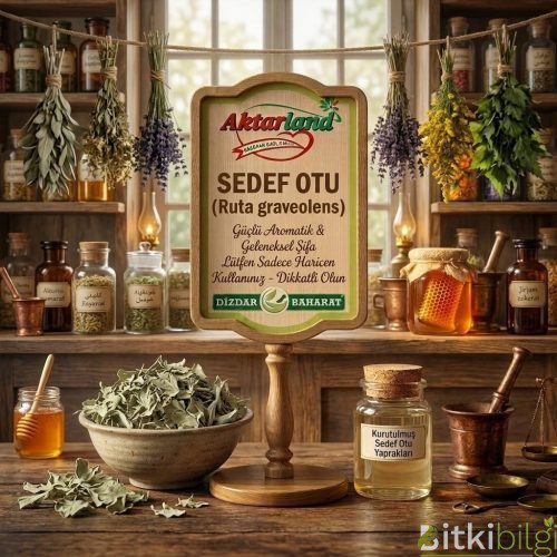 Doğal ortamında yetişen sarı çiçekli sedef otu bitkisi